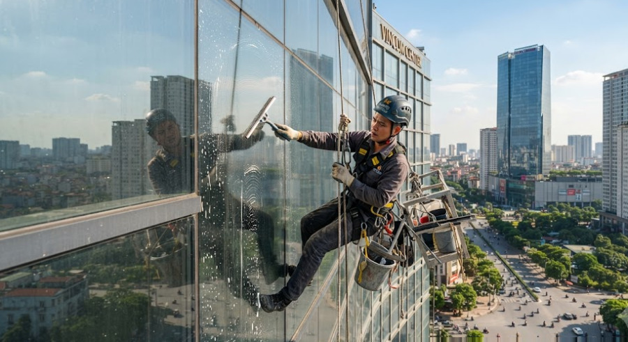 Dịch Vụ Lau Kính Tại Hà Nội Uy Tín, Giá Tốt | Bảo Linh