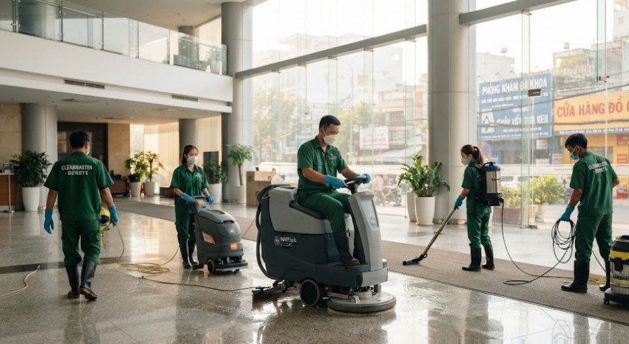 Dịch Vụ Vệ Sinh Công Nghiệp Quận 5 Trọn Gói – Đoan Áo Xanh
