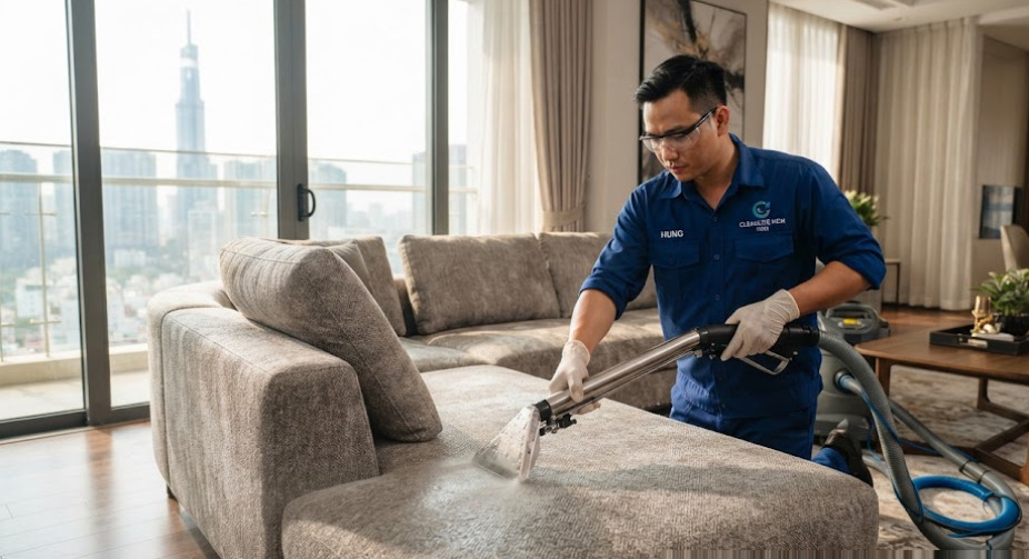 Giặt Sofa Tại Nhà Quận 1 — Sạch Sâu, Khử Mùi Tận Gốc