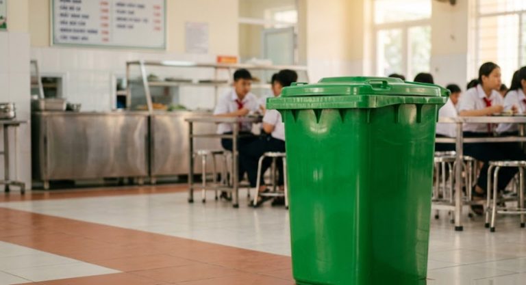 Tư Vấn Thùng Rác Cho Căn Tin Trường Học Chuẩn Vệ Sinh