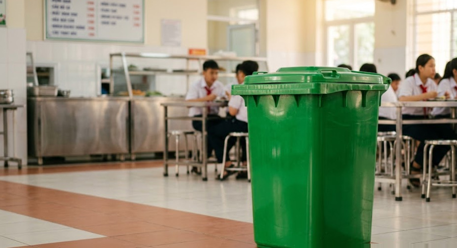 Tư Vấn Thùng Rác Cho Căn Tin Trường Học Chuẩn Vệ Sinh