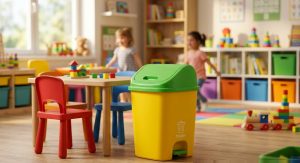 Báo Giá Thùng Rác Cho Lớp Mầm Non Bo Góc An Toàn