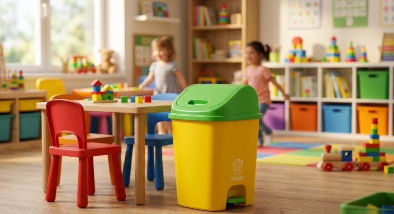 Báo Giá Thùng Rác Cho Lớp Mầm Non Bo Góc An Toàn