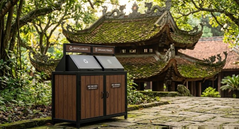 Thùng Rác Khu Di Sản: Tiêu Chuẩn & Báo Giá Dự Án