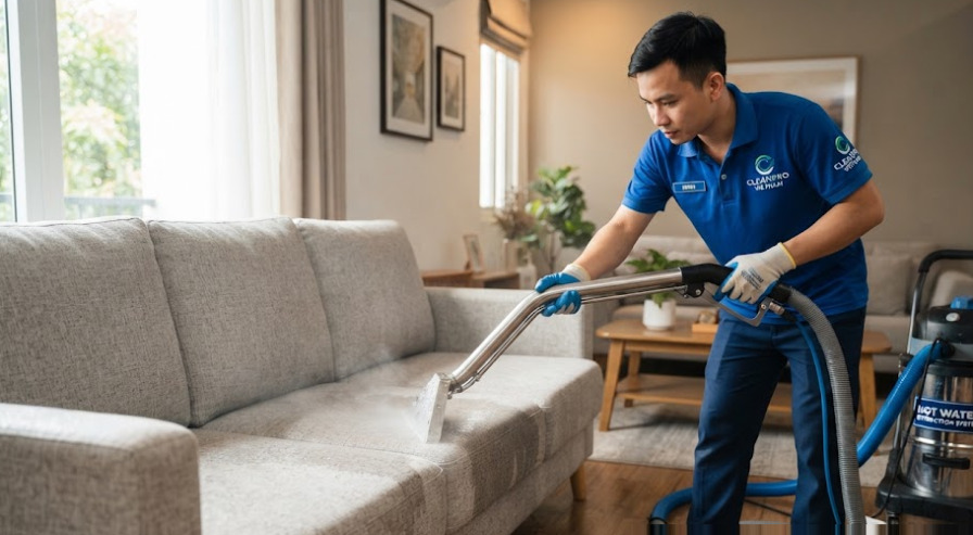 Dịch Vụ Vệ Sinh Ghế Sofa Quận 5 Chuyên Sâu – Đoan Áo Xanh