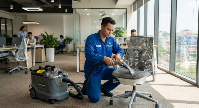 Giặt Ghế Văn Phòng Bình Chánh Sạch Sâu Uy Tín