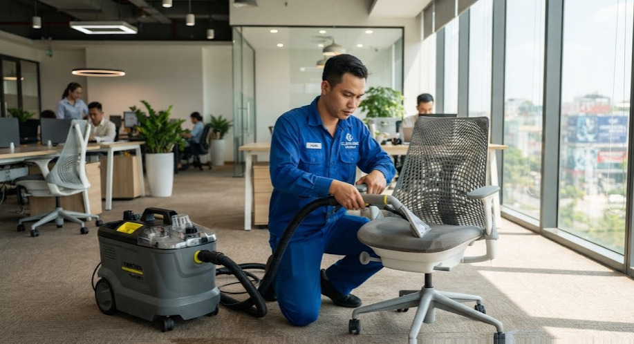 Giặt Ghế Văn Phòng Bình Chánh Sạch Sâu Uy Tín