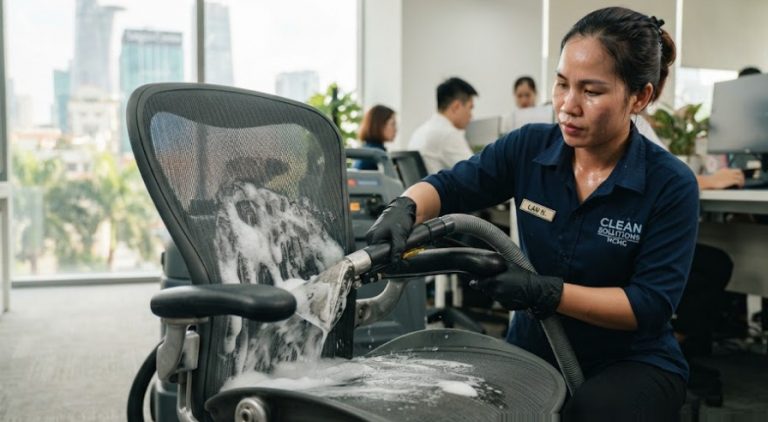 Giặt Ghế Văn Phòng Bình Thạnh Sạch Sâu, Giá Tốt Nhất