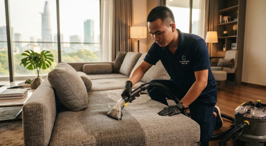 Giặt Sofa Nỉ Quận 1 Tại Nhà Sạch Sâu Nhanh Khô Uy Tín