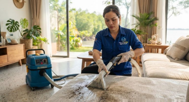 Vệ Sinh Ghế Sofa Cần Giờ Chuyên Nghiệp | Đoan Áo Xanh