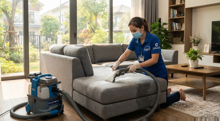 Vệ Sinh Sofa Nỉ Củ Chi Sạch Sâu Khử Mùi Bảo Vệ Sợi Vải
