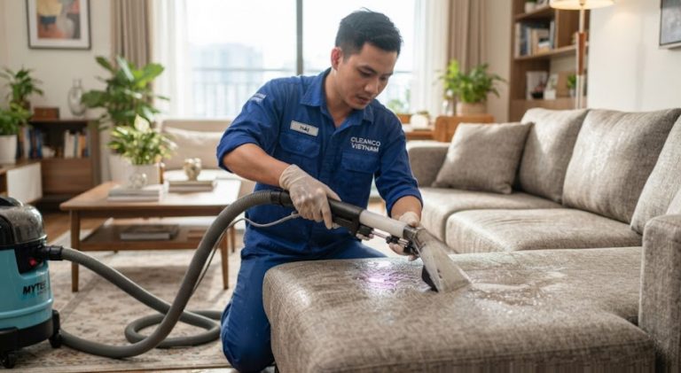 Dịch Vụ Vệ Sinh Sofa Nỉ Quận 3 Sạch Sâu Giá Tốt