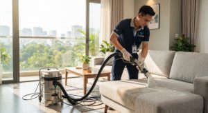 Vệ Sinh Sofa Vải Củ Chi Sạch Sâu Tận Gốc | Bảo Linh