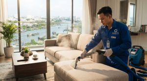 Vệ Sinh Sofa Vải Nhà Bè – Sạch Sâu, Khử Mùi, Giá Tốt