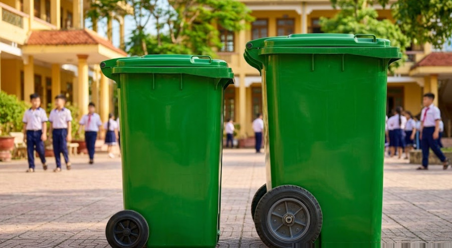 Bảng báo giá thùng rác nhựa trường học chi tiết và các mức chiết khấu dự án