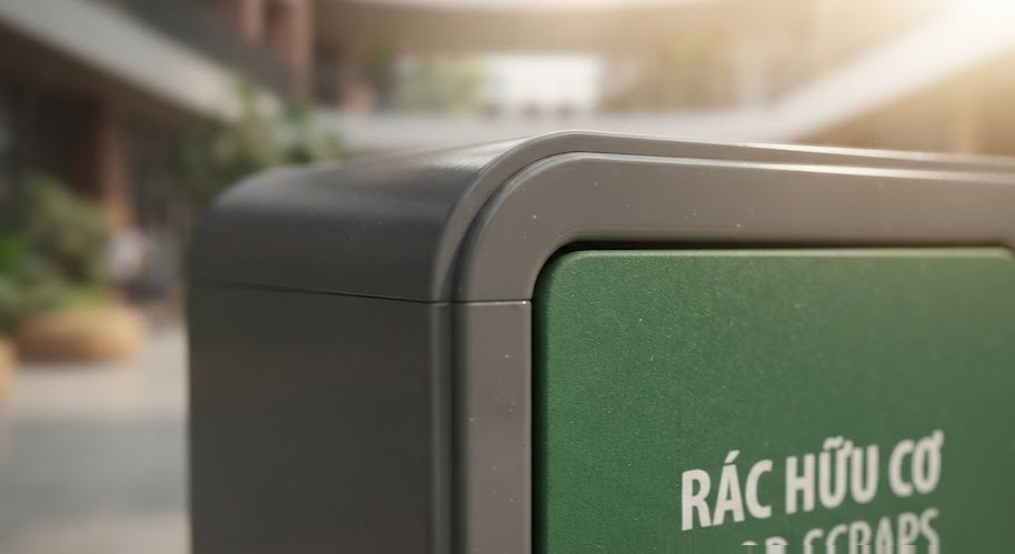 Bảng giá chi tiết và các dòng thùng rác phân loại ngoài trời, trong nhà cho hệ thống giáo dục cao cấp