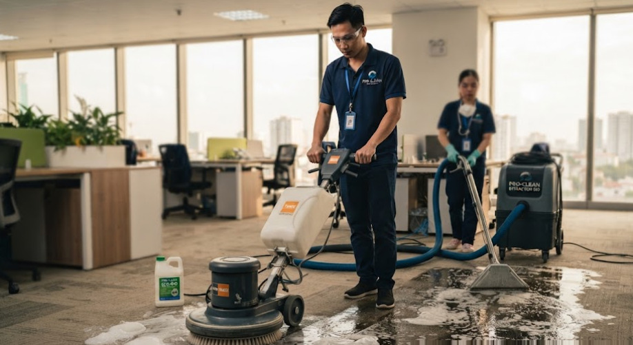 Bảng giá dịch vụ giặt thảm văn phòng và gia đình chi tiết tại khu vực Tân Phú
