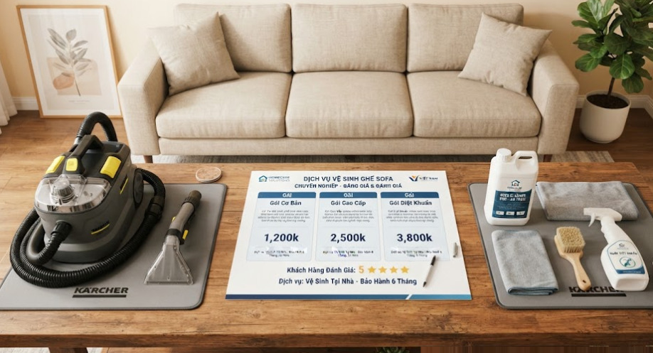 Dịch vụ giặt ghế sofa Quận 10 tận nơi — Giải pháp làm sạch chuyên sâu cho không gian sống hiện đại