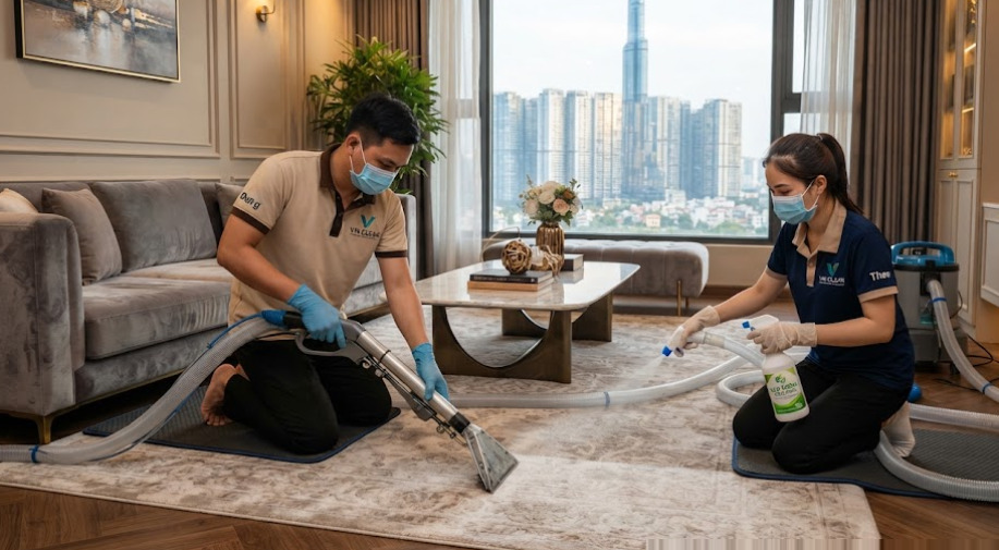 Giải pháp giặt thảm riêng biệt cho văn phòng và căn hộ chung cư tại Bình Thạnh