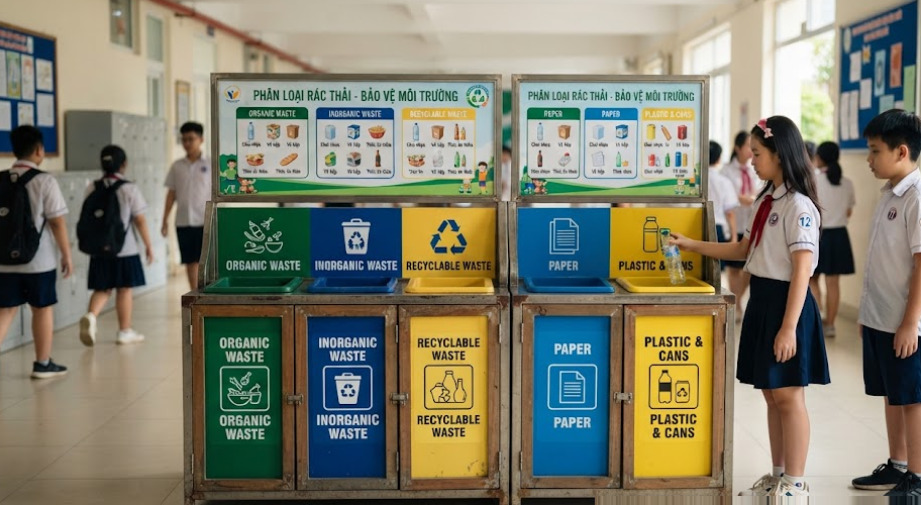 Làm thế nào để triển khai hệ thống thùng rác phân loại rác thải tại nguồn hiệu quả?