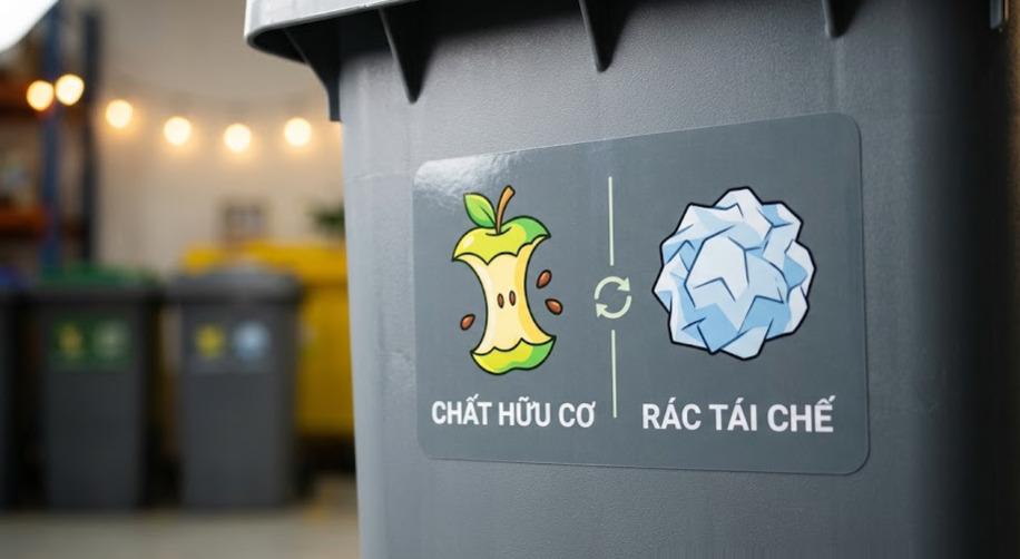 Nên chọn thùng rác nắp lật bập bênh hay thùng rác đạp chân cho học sinh lớp 1?