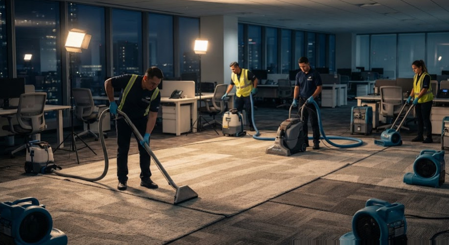 Quy trình 6 bước giặt thảm chuyên sâu chuẩn vệ sinh công nghiệp tại khu vực Quận 8