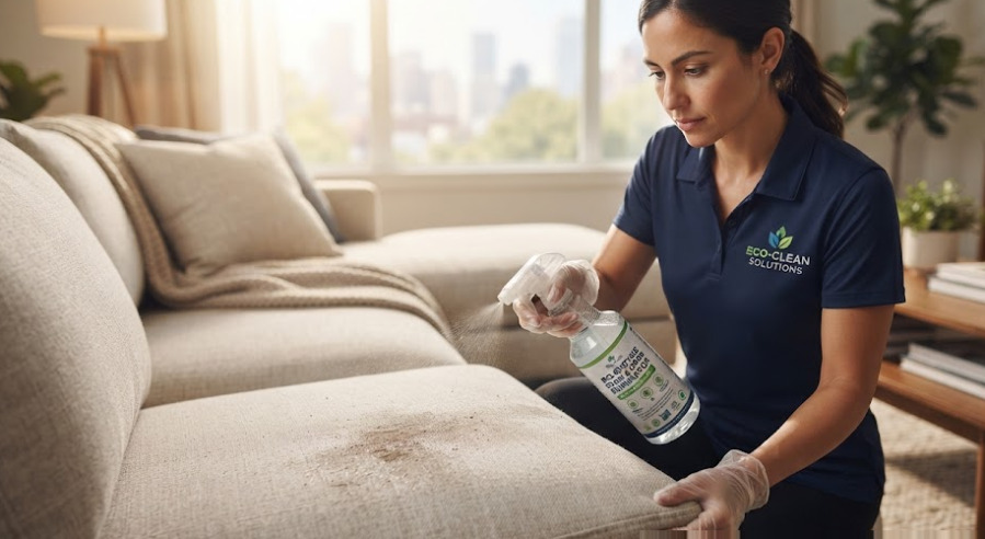 Quy trình dịch vụ giặt sofa tại nhà Quận 9 chuẩn chuyên gia 5 bước diễn ra như thế nào?