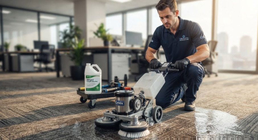 Quy Trình Vệ Sinh Thảm Văn Phòng Chuyên Sâu Chuẩn Kỹ Thuật 5 Bước