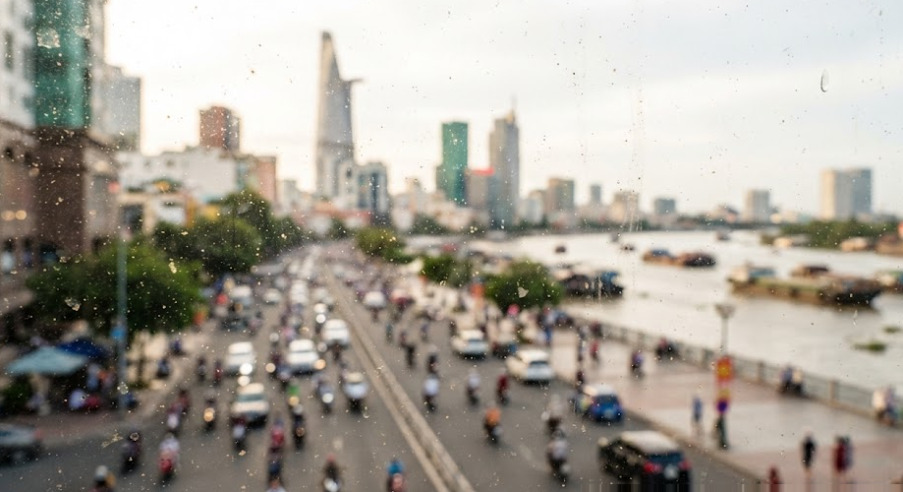 Tại sao các công trình tại Quận 4 thường nhanh bám bụi mịn và ẩm mốc?