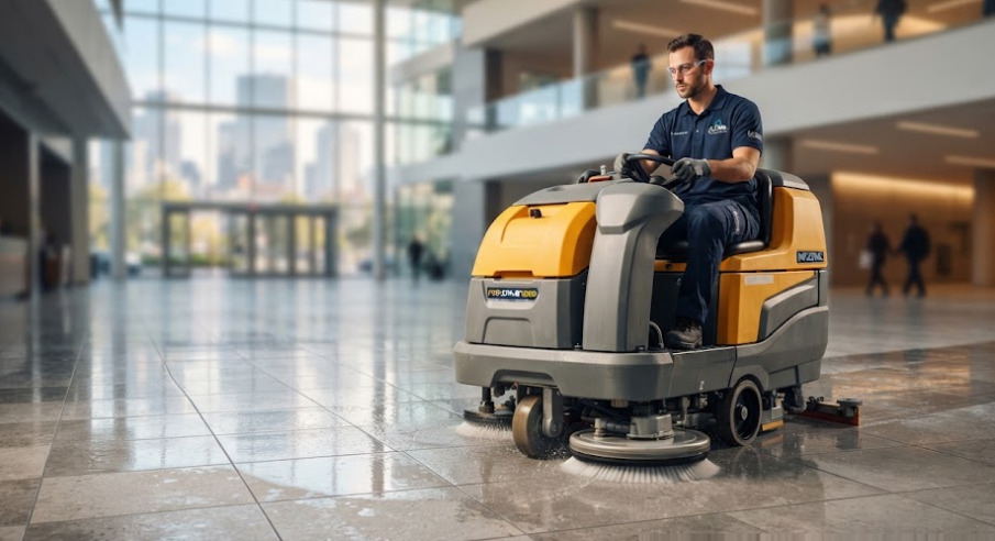 Tại sao vách kính tòa nhà tại Quận 7 thường bám cặn canxi và cách xử lý triệt để?