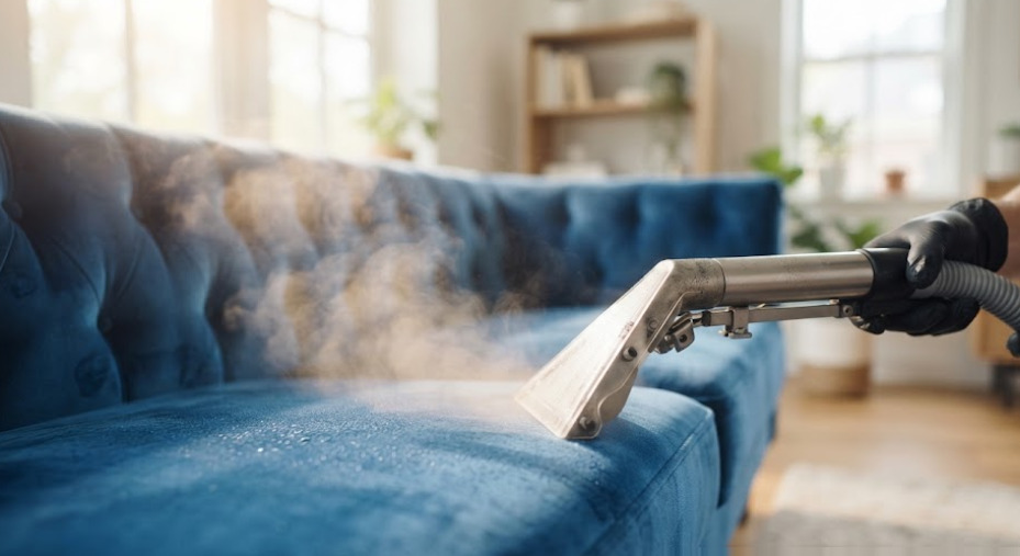 Tự giặt sofa bằng tay khác gì so với dịch vụ giặt phun hút chuyên nghiệp?