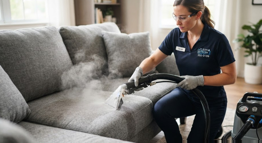 Bảng giá dịch vụ vệ sinh sofa nỉ Quận 12 chi tiết và minh bạch theo từng kích thước