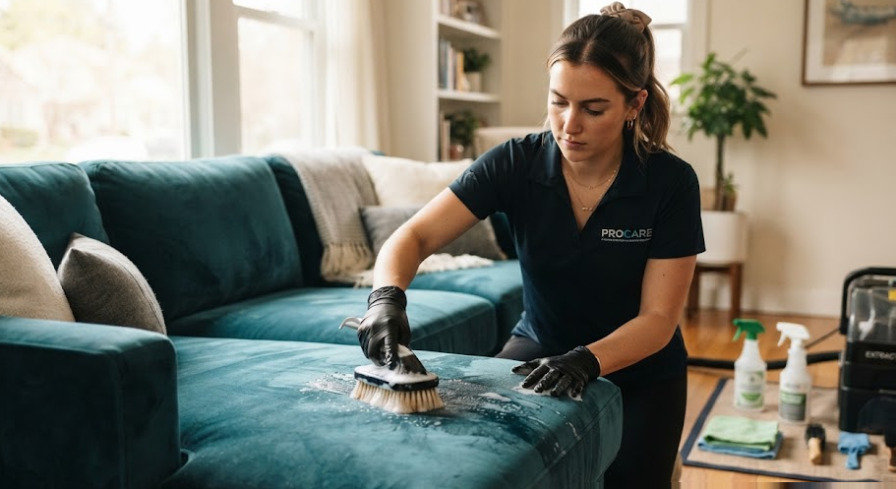 Giặt sofa vải bằng phương pháp phun hút thông thường hay công nghệ hơi nước nóng tốt hơn?