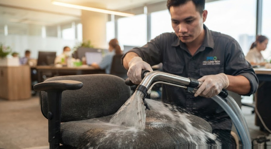 Phân loại chất liệu ghế văn phòng và phương pháp làm sạch chuẩn chuyên gia