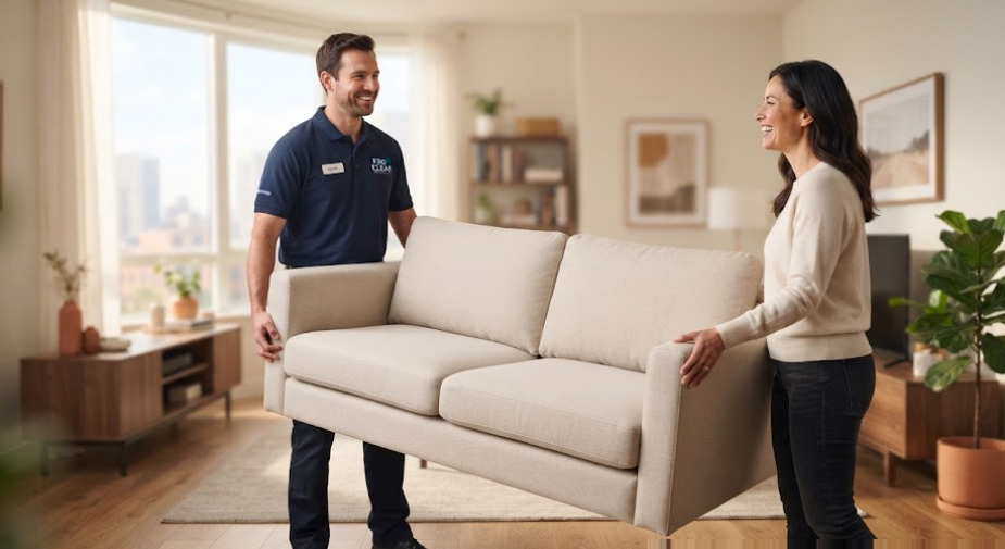 Quy trình 6 bước chuẩn kỹ thuật trong dịch vụ giặt sofa tại nhà của Đoan Áo Xanh