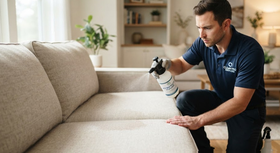 Quy trình 8 bước giặt ghế sofa nỉ chuyên sâu chuẩn chuyên gia Bảo Linh