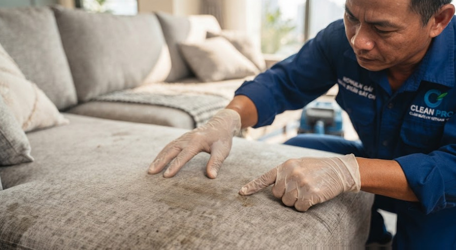 Vệ sinh sofa vải Thủ Đức tại nhà - Giải pháp bảo vệ không gian sống trong lành và sức khỏe gia đình